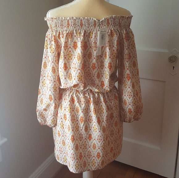 NWT SANCTUARY L/S Off Shoulder Elastic Mini Dress - Picture 2 of 7